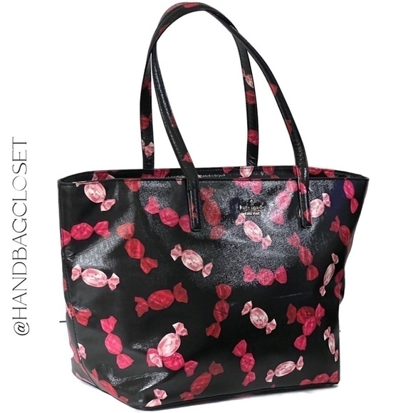 Kate Spade Candy Wrapper Bon Bon Tote Wallet Keychain Boxed Set Cedar Street NWT - Picture 3 of 16